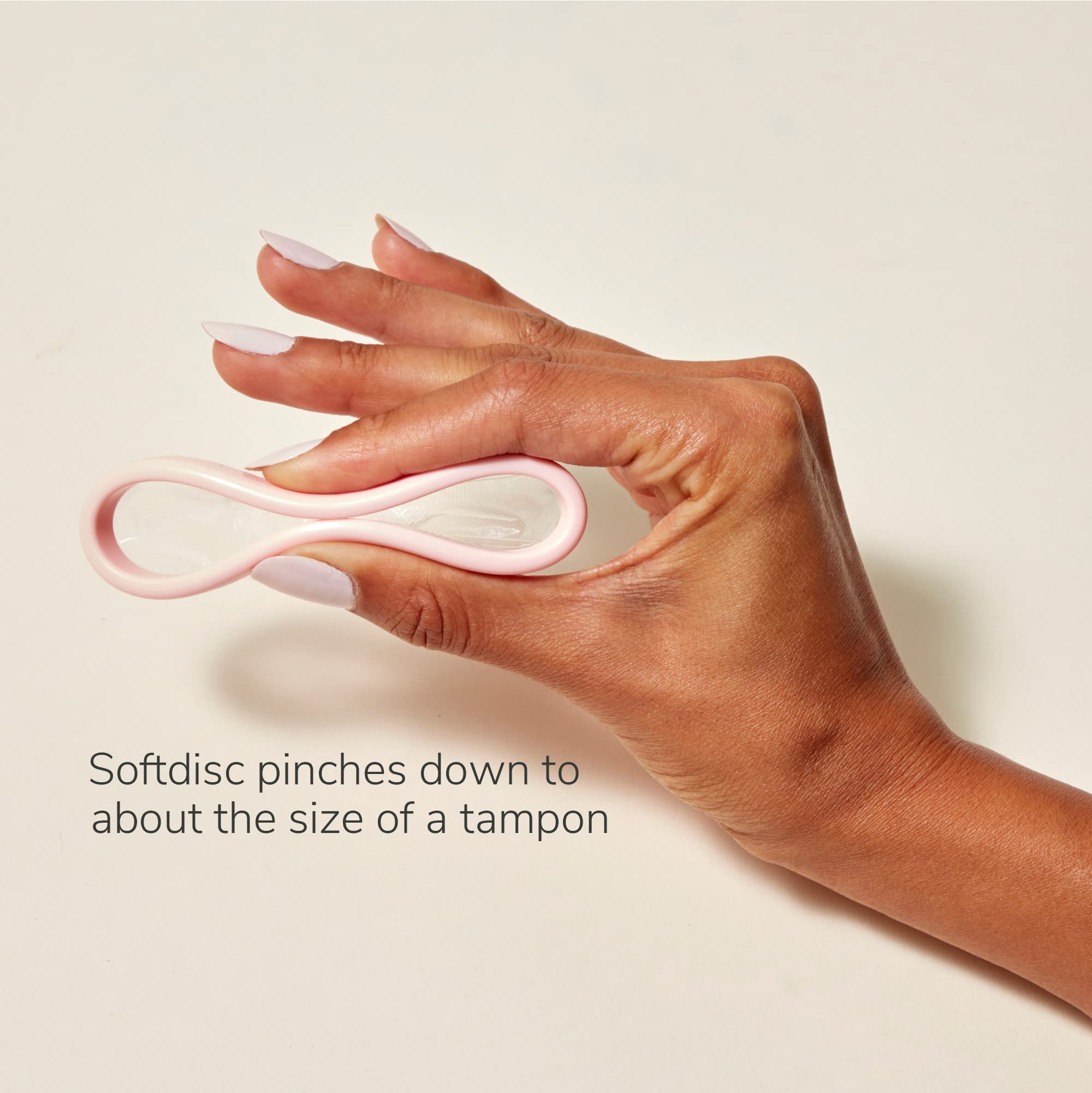 Softdisc hipoalergénico, libre de BPA, ftalatos y látex para uso diario.