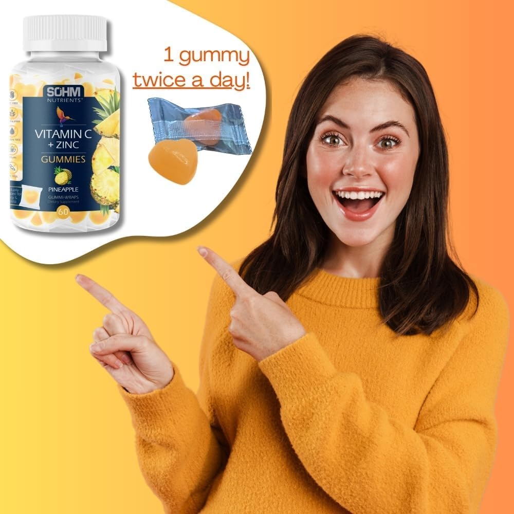 Envase individualmente envuelto de gominolas SOHM para llevar.