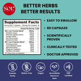 Sol Nutrition cápsulas Higado Sano: cápsulas fáciles de tragar para uso diario.