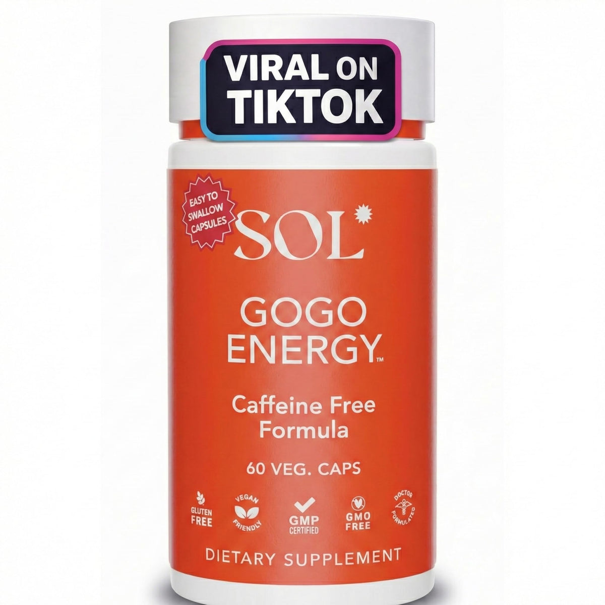 GoGo Energy de Sol Nutrition, cápsulas para energía natural en personas activas
