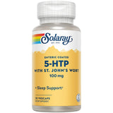 SOLARAY 5-HTP Plus Hierba de San Juan cápsulas entericas para apoyo al bienestar diario.