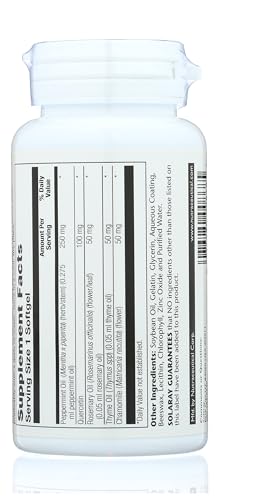 Mezcla de hierbas SOLARAY en cápsulas para digestión suave