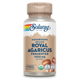 SOLARAY Agaricus Blazei fermentado en cápsulas, frasco para uso diario vegano