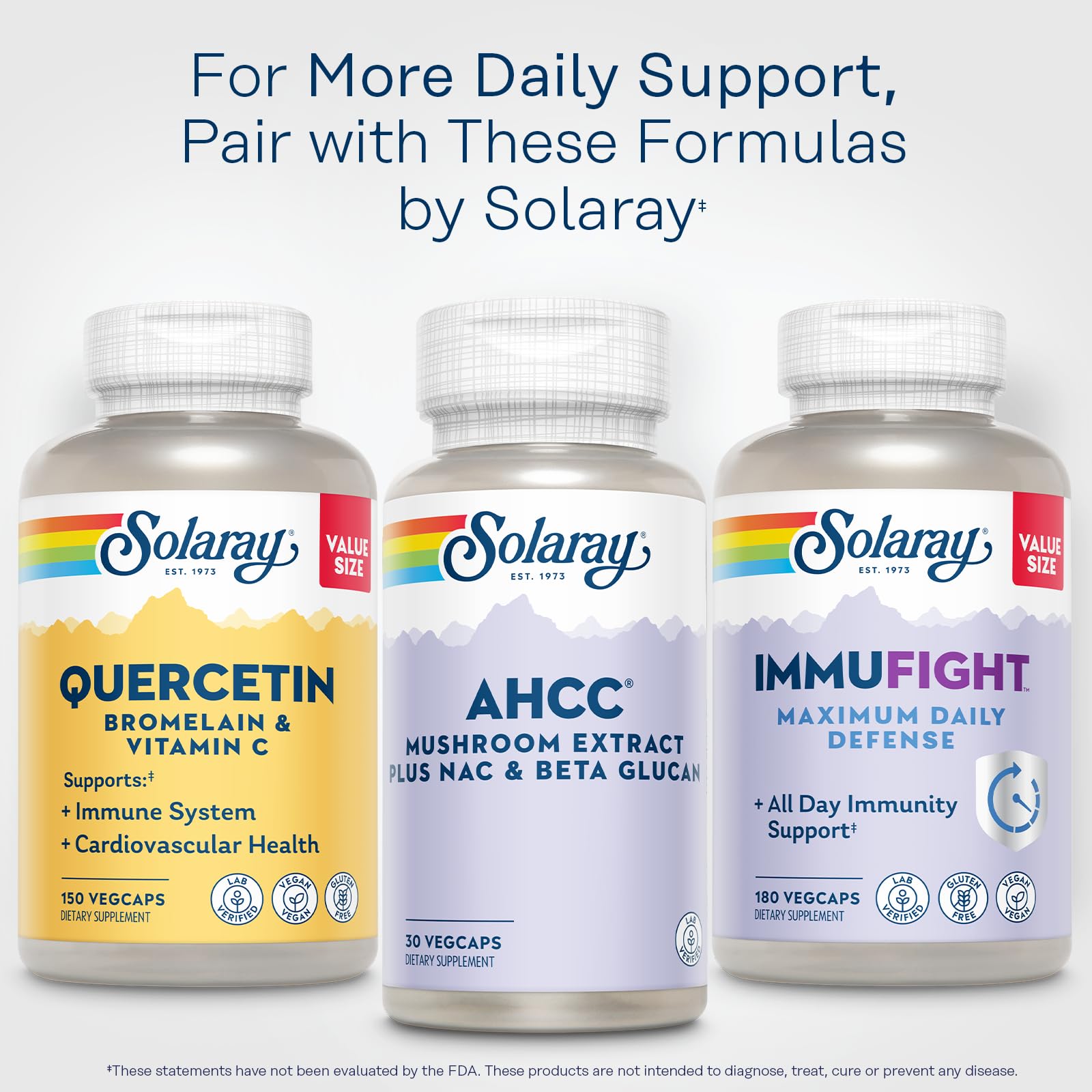 Dosis diaria de SOLARAY AHCC para una rutina de bienestar.