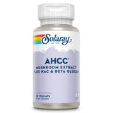 SOLARAY AHCC con NAC y beta glucano en cápsulas para bienestar diario.