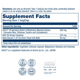 Etiqueta de SOLARAY AHCC muestra información clara para confianza.