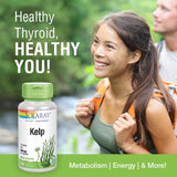 SOLARAY Alga Marina 550 mg cápsulas composición: antioxidantes y fuente de yodo natural