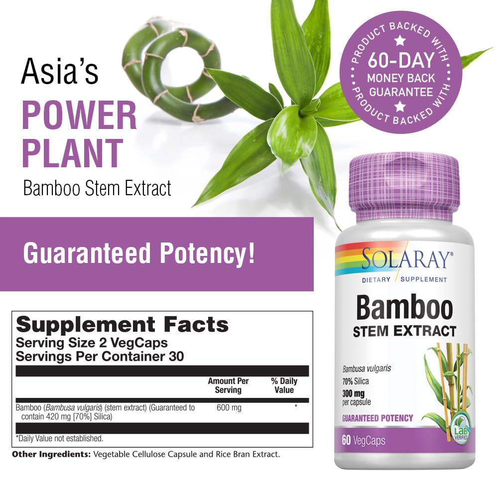 SOLARAY apoyo cabello-piel-uñas con bambú