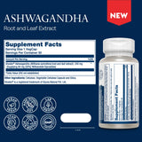 SOLARAY Ashwagandha botella de cápsulas lista para uso diario.