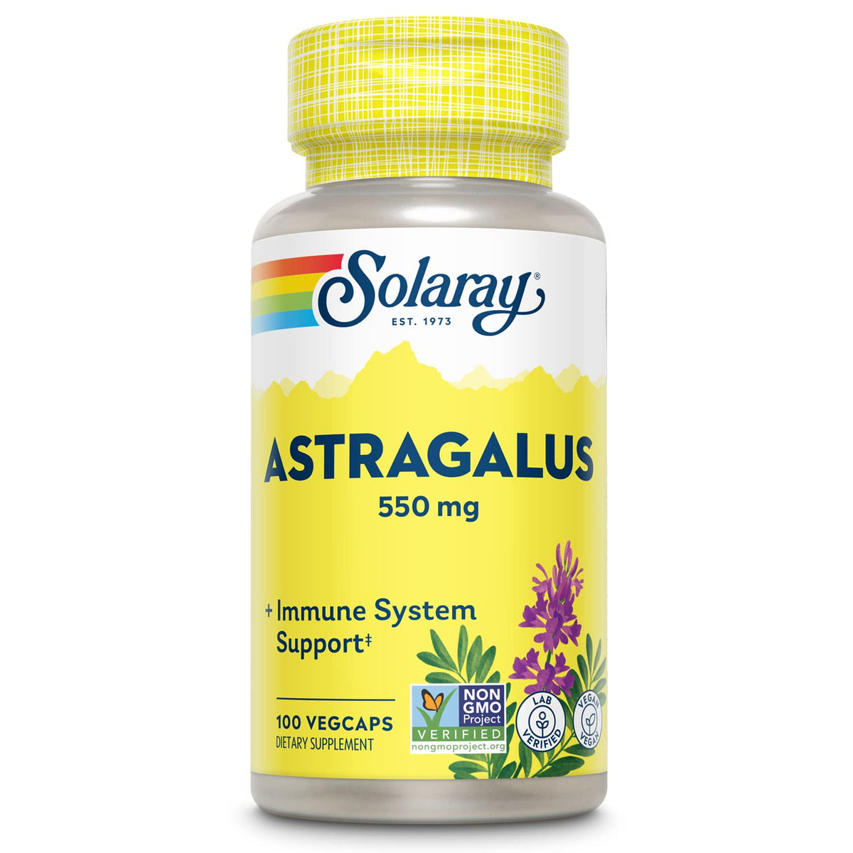 SOLARAY Astrágalo raíz en cápsulas para apoyo general.