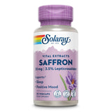 SOLARAY Azafrán Extract: frasco con cápsulas veganas para apoyar el ánimo