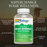 SOLARAY base de hierbas y alimentos integrales para soporte nutricional.