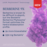 Derivada natural Berberina en SOLARAY Phytosome, experiencia suave para la digestión.