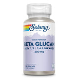 SOLARAY Beta Glucan: botella del suplemento con fibra beta-glucano para apoyo inmune