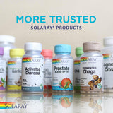 SOLARAY Bio CoQ-10 con vitaminas A y E en la etiqueta.