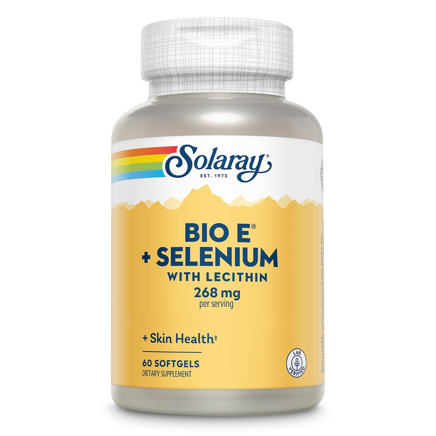 SOLARAY Bio Vitamina E 400 UI en botella cerrada, soporte antioxidante