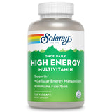 SOLARAY, botella de multivitaminas, energía diaria para empezar el día.