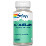 SOLARAY Bromelina 1000 mg, cápsulas para apoyo general en la digestión y bienestar diario.