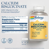 SOLARAY calcio-bisglicinato-d3-capsulas, mejora la absorción.