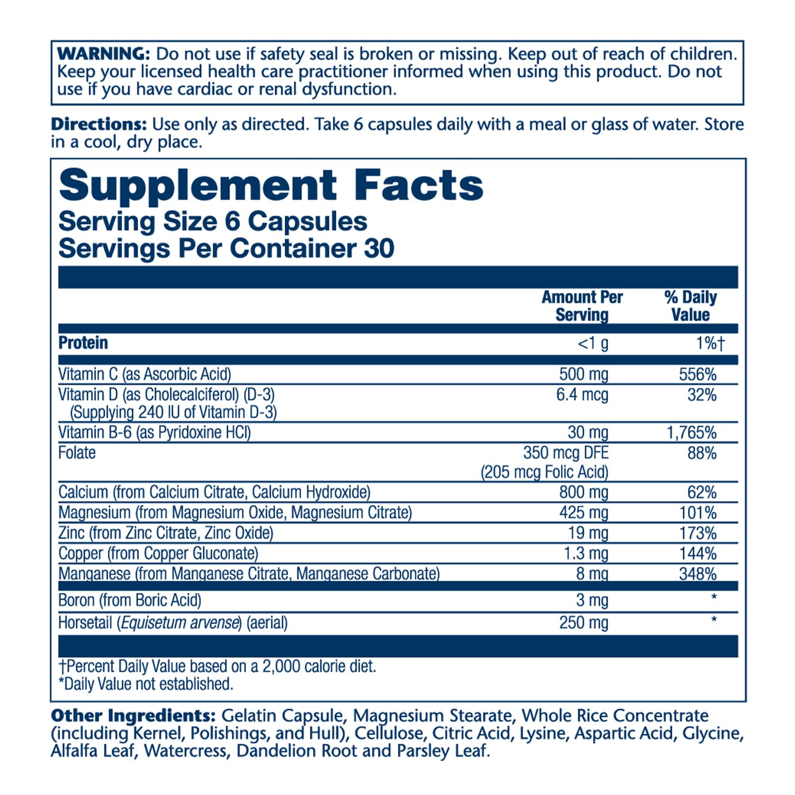 SOLARAY Calcio Citrato Supremo 800 mg, etiqueta clara para dosis diaria.
