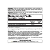 SOLARAY etiqueta clara en frasco de artemisa annua, uso diario sencillo.