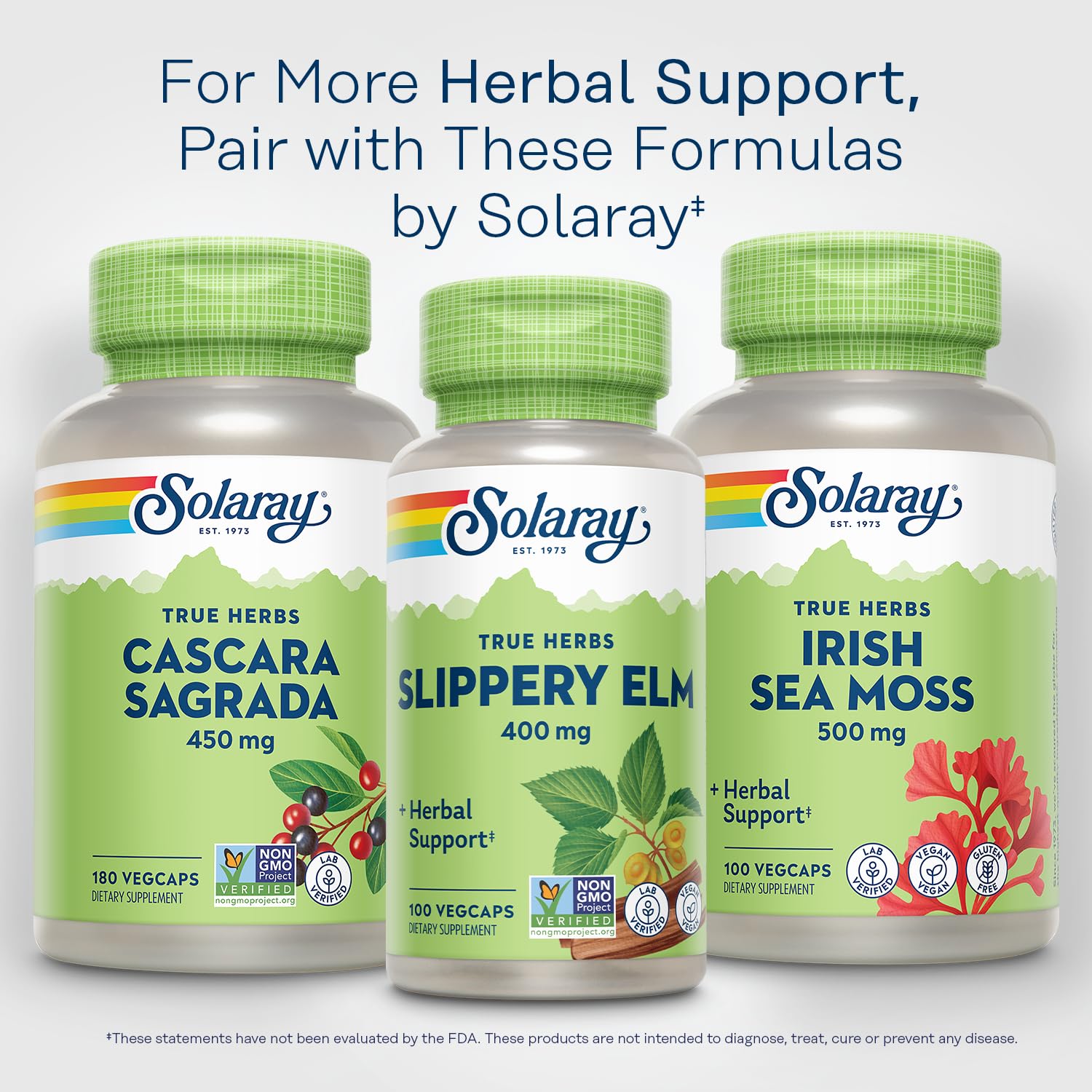 SOLARAY Cascara Sagrada cápsulas, ingrediente natural para bienestar diario