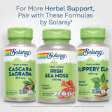 SOLARAY Cascara Sagrada, embalaje claro, información útil al alcance de un vistazo.