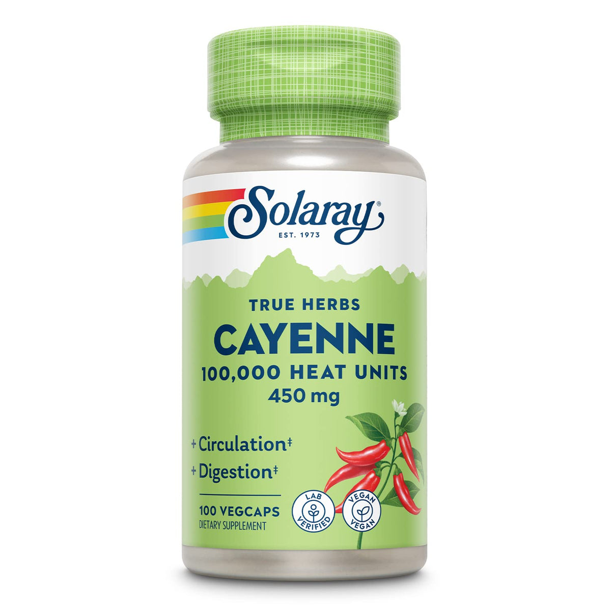 Solaray Cayena: cápsulas de calor para vitalidad diaria