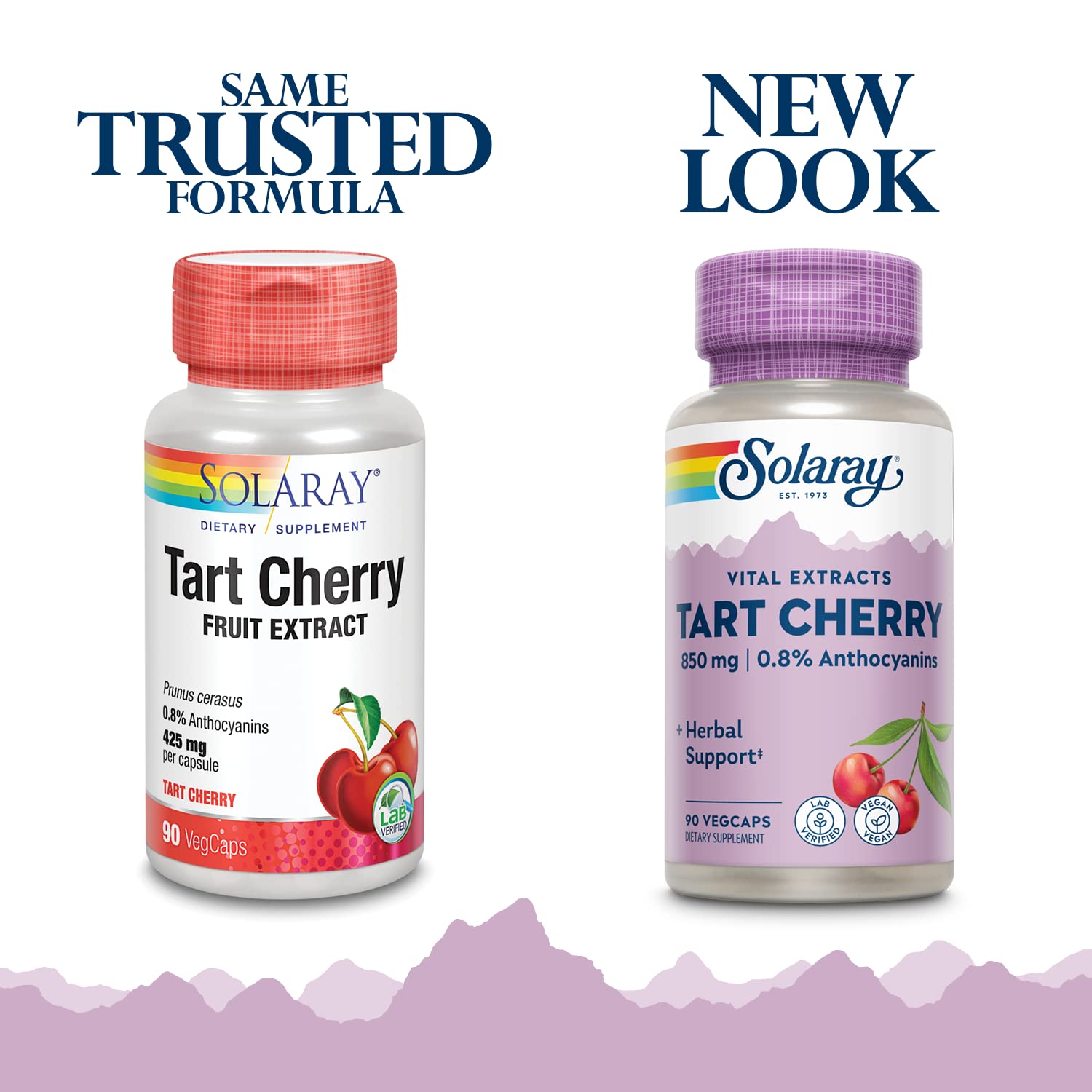 Solaray Tart Cherry cápsulas veganas para uso diario