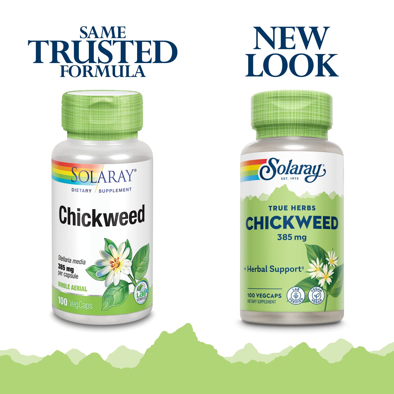 SOLARAY Chickweed: cápsulas que favorecen una piel suave y saludable.