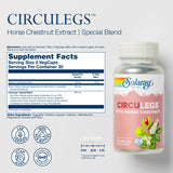 SOLARAY Circulegs cápsulas, formato práctico para la dosis diaria.