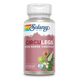 SOLARAY Circulegs frasco frontal, diseño claro para apoyar el bienestar diario.