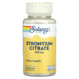 SOLARAY Citrato de Estroncio: botella frontal para apreciar la dosis y posible soporte óseo.