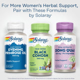 SOLARAY cohosh negro presentación de 100 cápsulas veganas