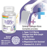 SOLARAY Colágeno Hueso Completo magnesio para soporte de la musculatura.