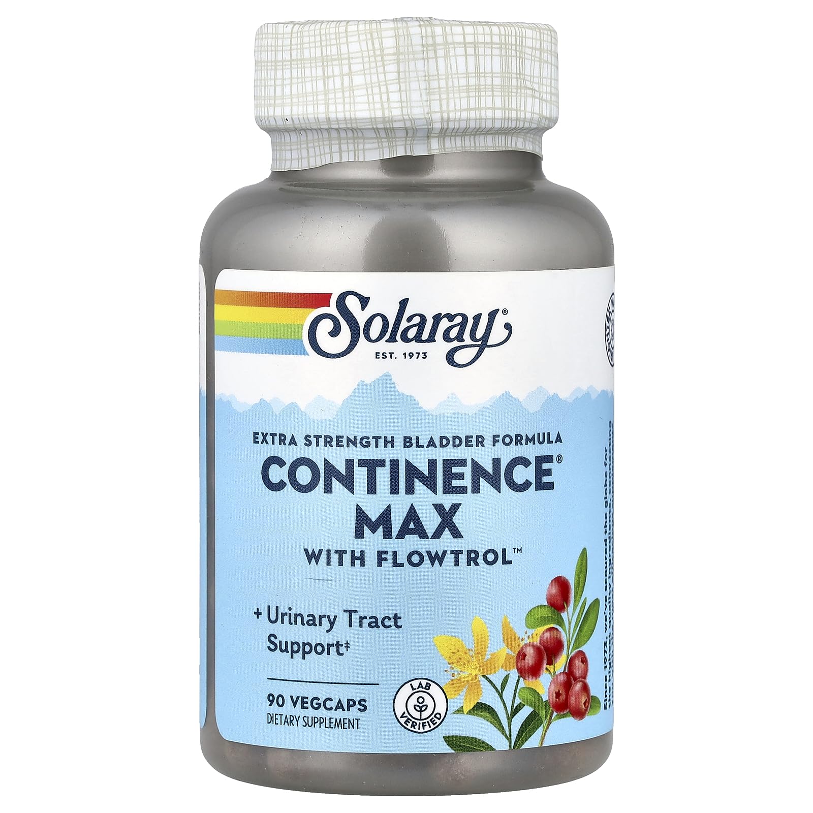 SOLARAY Continence Max capsulas en botella: apoyo diario al bienestar