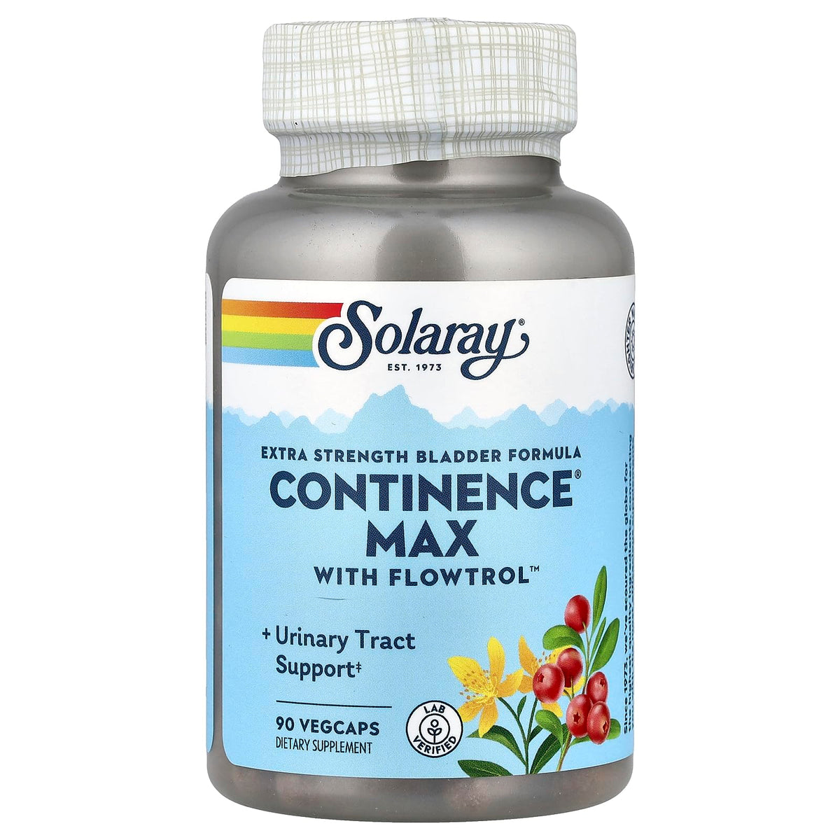 SOLARAY Continence Max capsulas en botella: apoyo diario al bienestar