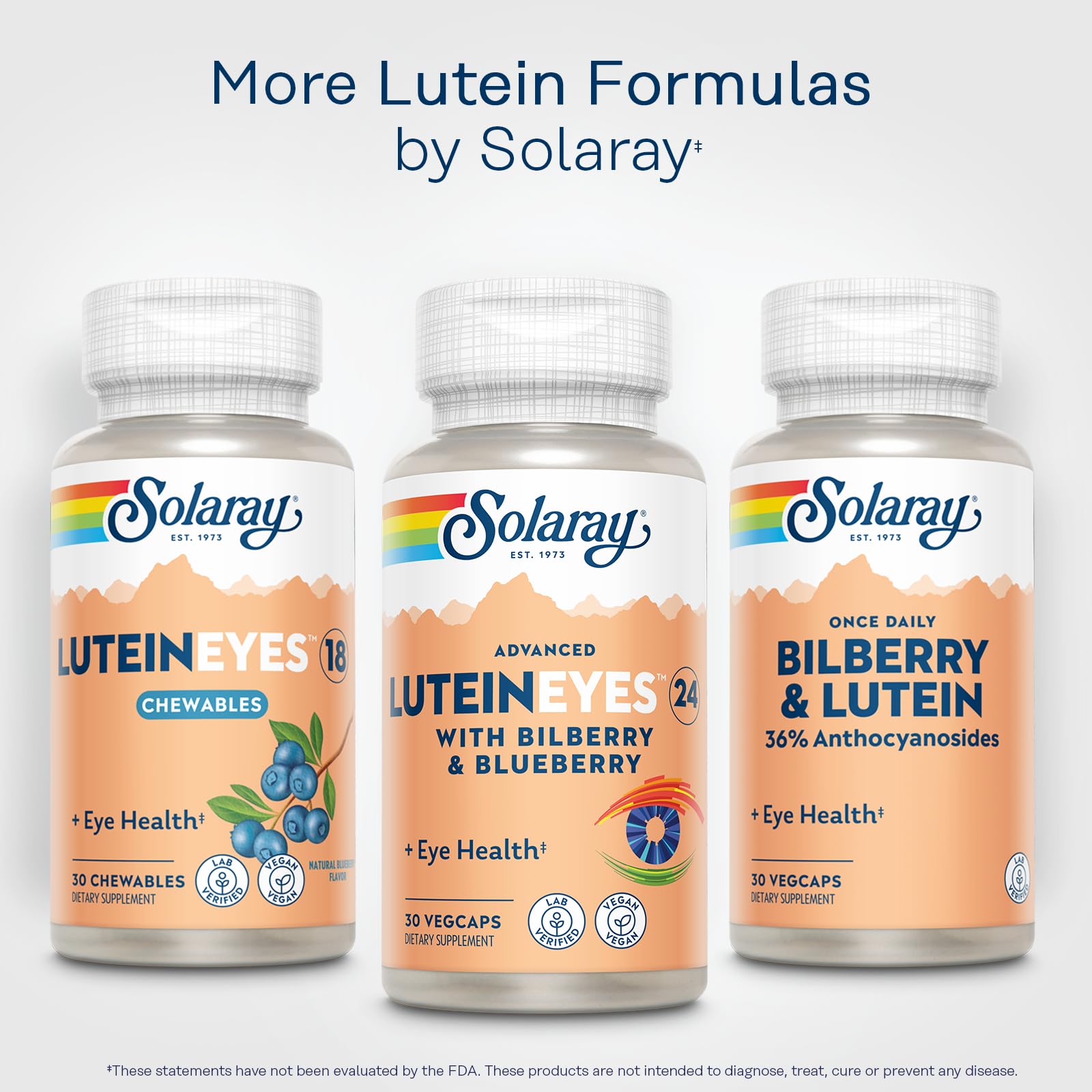 SOLARAY Proceso de calidad Utah: frasco y pruebas de pureza.