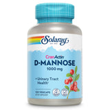 SOLARAY D-Mannose CranActin: frasco de cápsulas para apoyo urinario diario