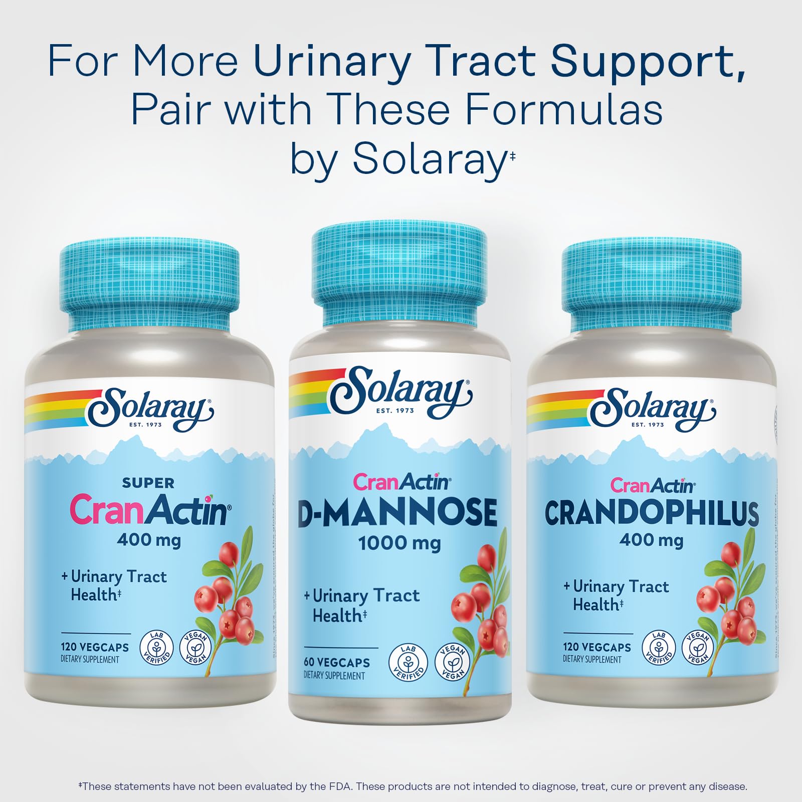 SOLARAY D-Mannose con CranActin: uso diario con Vitamina C