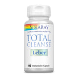 SOLARAY Desintoxicación Total del Hígado: etiqueta frontal con lista de ingredientes herbales