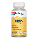SOLARAY DHEA cápsula: soporte hormonal para equilibrio diario.