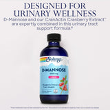 Etiqueta del producto SOLARAY D-Mannose con ingredientes visibles.