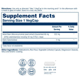 SOLARAY Dopabean etiqueta-frontal información clara de ingredientes