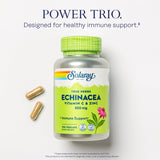 Botella SOLARAY Echinacea con Vitamina C y Zinc lista para uso diario
