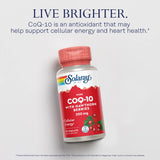 SOLARAY Energía celular con CoQ-10, porción diaria en cápsula vegana.