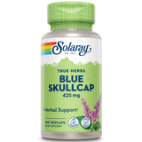 SOLARAY escutelaria azul 425 mg, botella frontal, apoyo para equilibrio emocional