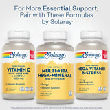SOLARAY Multi-Vita Mega-Mineral etiqueta, beneficios para hombres y mujeres.