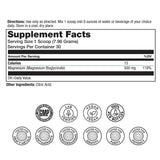 SOLARAY glicinato de magnesio 500 mg, medidor cuchara para dosis diaria.
