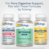 SOLARAY Gutshield instrucciones claras en etiqueta para consumo seguro.